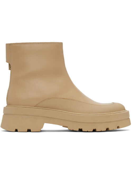 Hugo Boss Boss Tan Denory Zip Ankle Boots