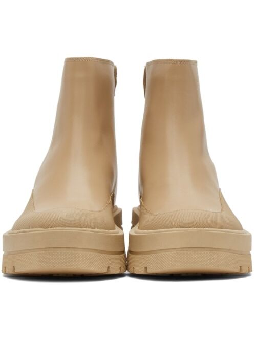 Hugo Boss Boss Tan Denory Zip Ankle Boots