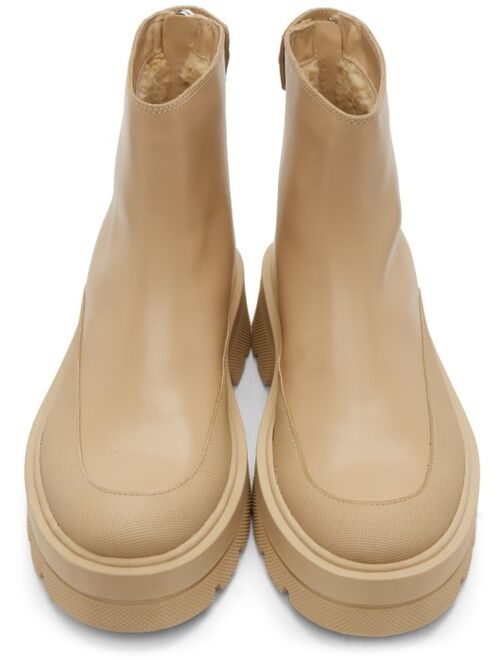 Hugo Boss Boss Tan Denory Zip Ankle Boots