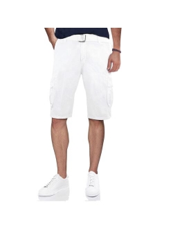 Men's X-Ray Belted Double-Pocket Cargo Shorts