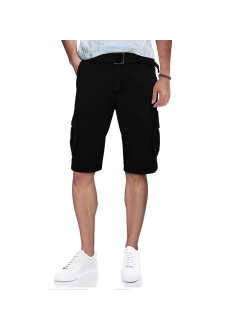 Men's X-Ray Belted Double-Pocket Cargo Shorts