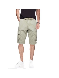 Men's X-Ray Belted Double-Pocket Cargo Shorts