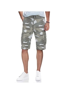 Men's X-Ray Belted Double-Pocket Cargo Shorts