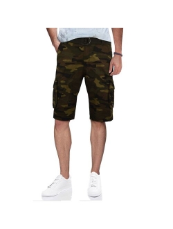 Men's X-Ray Belted Double-Pocket Cargo Shorts