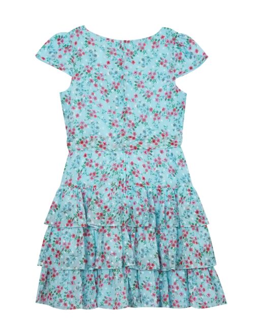 RARE EDITIONS Toddler Girls Printed Clip Dot Chiffon Dress