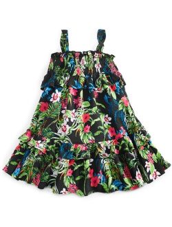 Toddler Girls Tiered Ruffle Tropical-Print Dress, Created for Macy's