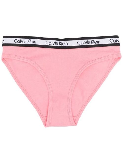 Calvin Klein Kids two-pack logo waistband briefs