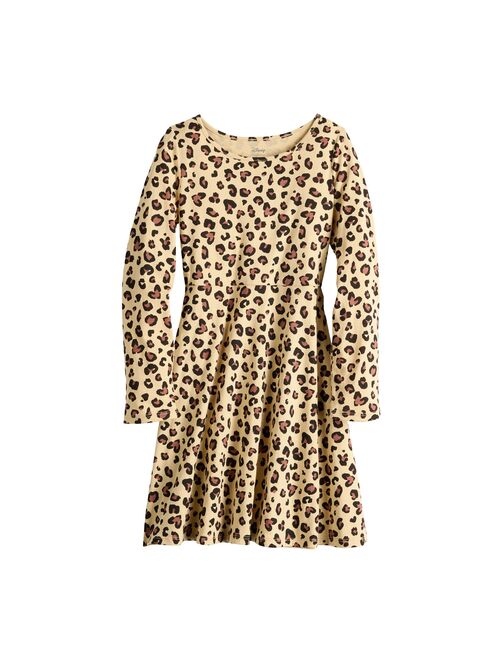 Girls 4-12 Jumping Beans Long Sleeve Printed Skater Dress