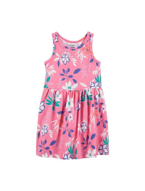 Toddler Girl Carter's Fit-and-Flare Allover Print Tank Top Dress