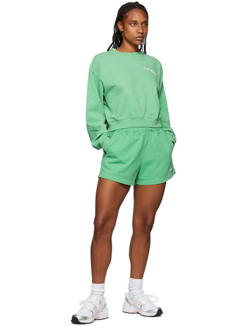 Sporty & Rich Green Disco Shorts