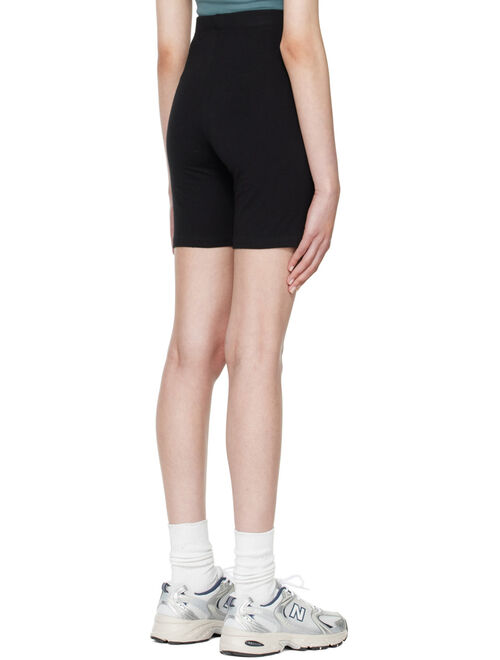 Sporty & Rich Black Crown Biker Shorts