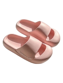 PUWAN Cloud Slides Sandals for Women Men, Soft Anti-Collision House Slippers Couple Summer Shoes for Shower Beach Pool Travel