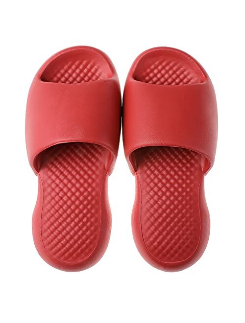 Menore Slippers for Women and Men Quick Drying, Parent-Child EVA Open Toe Soft Slippers, Non-Slip Soft Shower Spa Bath Pool Gym Beach House Sandals for Indoor & Outdoor