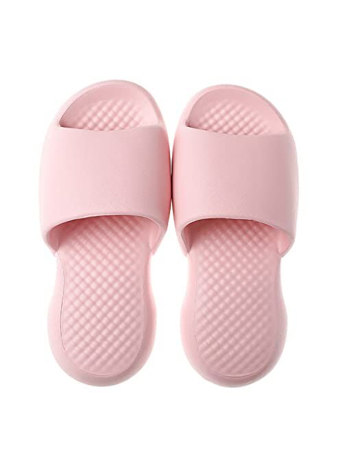 Menore Slippers for Women and Men Quick Drying, Parent-Child EVA Open Toe Soft Slippers, Non-Slip Soft Shower Spa Bath Pool Gym Beach House Sandals for Indoor & Outdoor