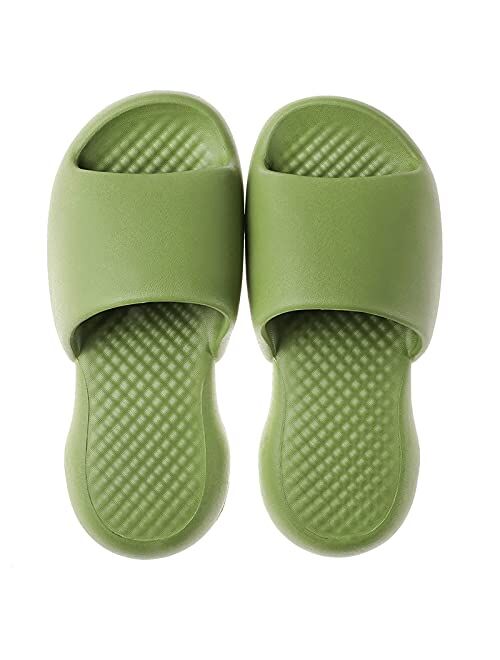 Menore Slippers for Women and Men Quick Drying, Parent-Child EVA Open Toe Soft Slippers, Non-Slip Soft Shower Spa Bath Pool Gym Beach House Sandals for Indoor & Outdoor