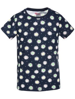 Little Girls Daisy-Print T-Shirt, Created for Macy's