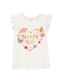 Toddler Girls Butterfly Flutter Shirt