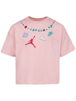 Jordan Big Girls Chain Charms T-shirt