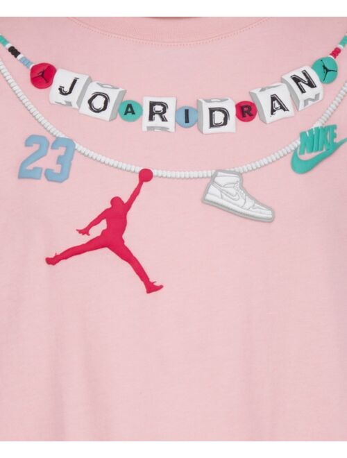 Jordan Big Girls Chain Charms T-shirt