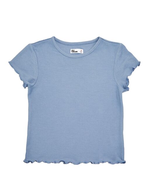 Epic Threads Big Girls Lettuce-Edge Ribbed T-Shirt, Created for Macy's