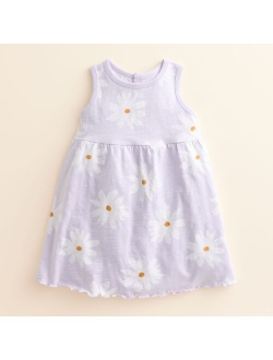 Baby & Toddler Girl Organic Lettuce-Edge Tank Dress