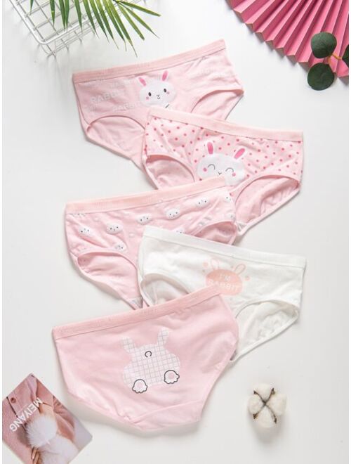 Buy Shein Girls 5pcs Cartoon Graphic Brief online | Topofstyle