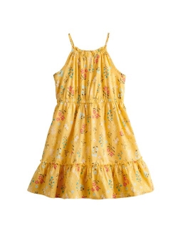 Girls 4-12 Ruffle Halter Dress