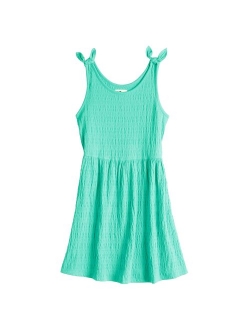 Girls 7-20  Knot Strap Babydoll Dress in Regular & Plus Size