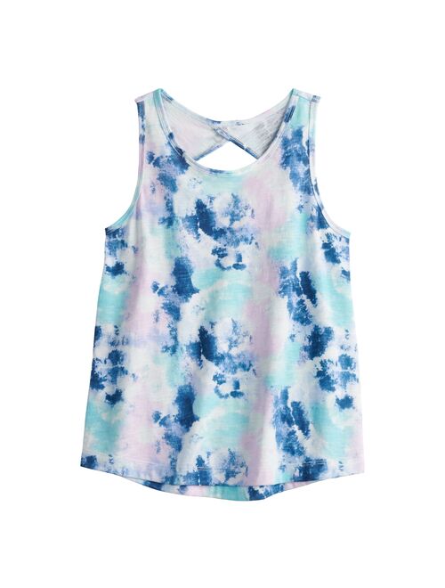 Girls 6-20 SO Twist Back Keyhole Tank Top in Regular & Plus