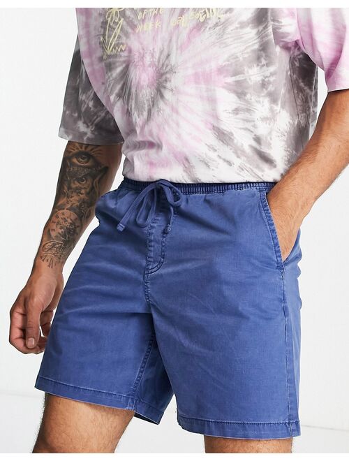 Vans shorts with draw cord in washed navy