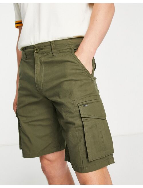 Only & Sons ripstop cargo shorts in khaki green