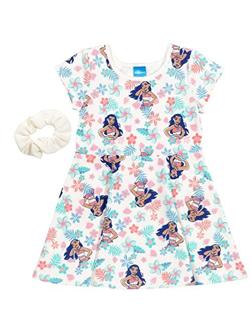 Disney Princess Moana Ariel Mulan Cinderella Belle Skater Dress Infant to Big Kid