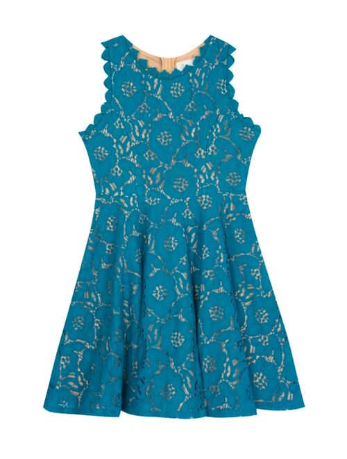 RARE EDITIONS Big Girls Lace Skater Dress