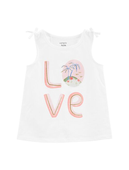 Toddler Girl Carter's Tulip Back Graphic Tank Top