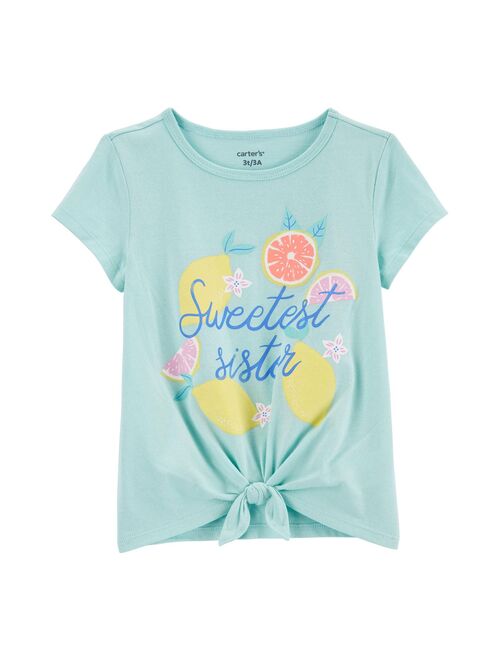 Toddler Girl Carter's Sweetest Sister Jersey Tee