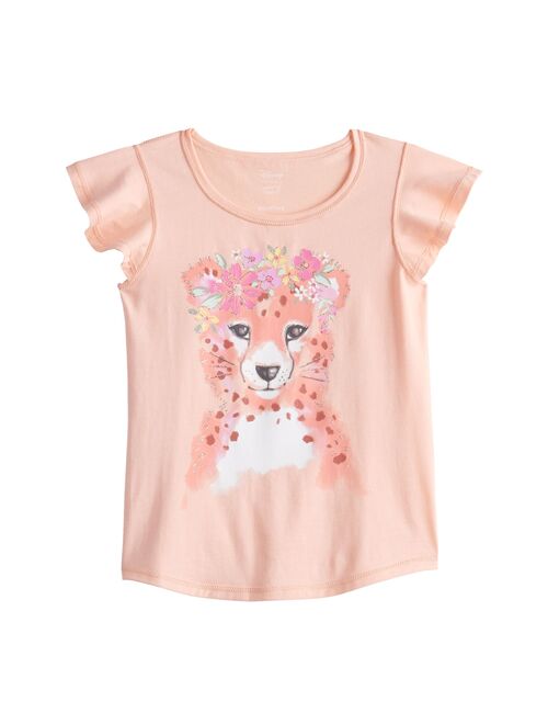 Girls 4-12 Jumping Beans Sensory Adaptive Flutter Tee