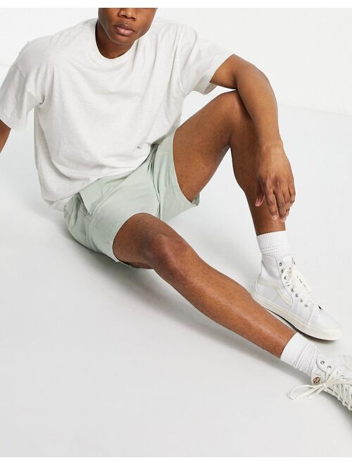 ASOS DESIGN lightweight skater shorts in light green