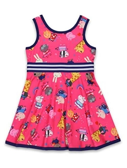 Peppa Pig Toddler Girls Fit and Flare Ultra Soft Dress