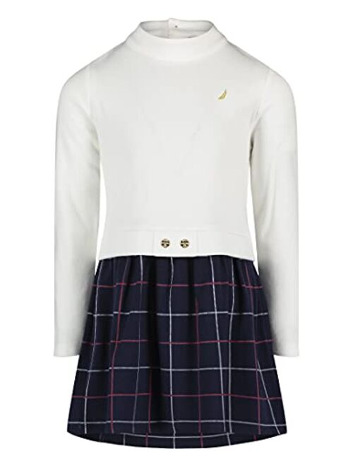 Nautica Girls' Long Sleeve Dress