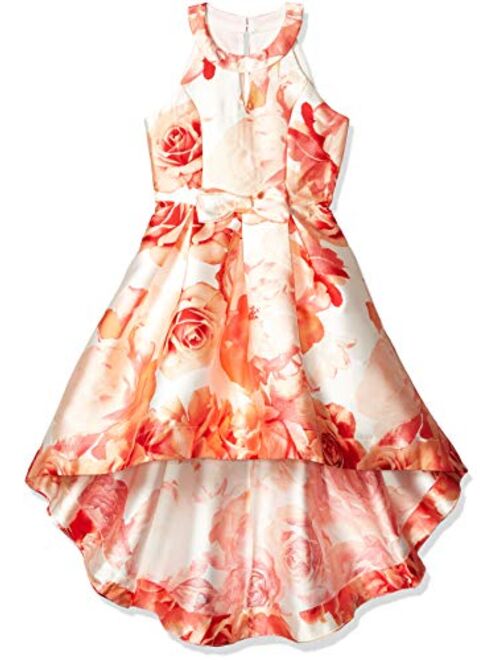 Speechless Girls' Sleeveless High-Low Taffeta Party Dress