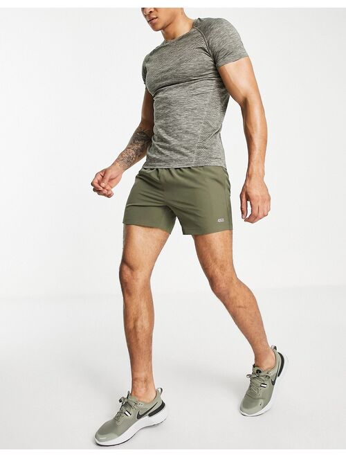 ASOS 4505 icon training short in mid length in khaki