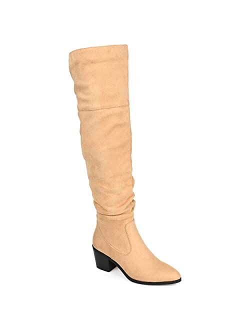 JOURNEE COLLECTION Women's Zivia Wide Calf Over-the-Knee Boots