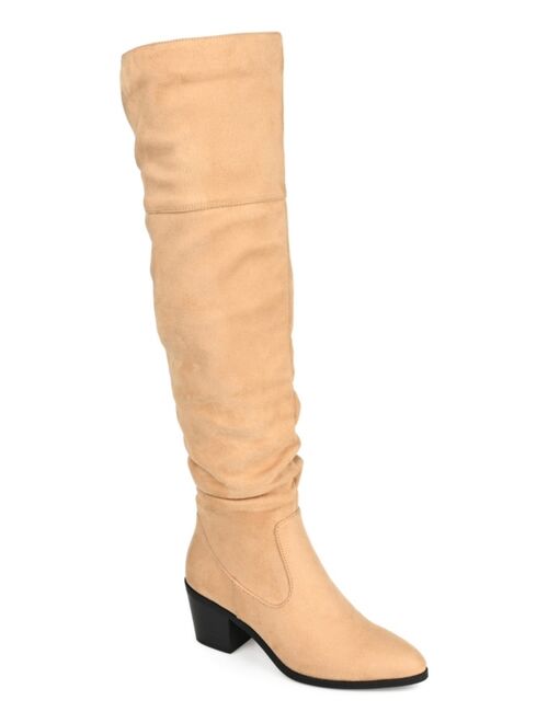 JOURNEE COLLECTION Women's Zivia Wide Calf Over-the-Knee Boots