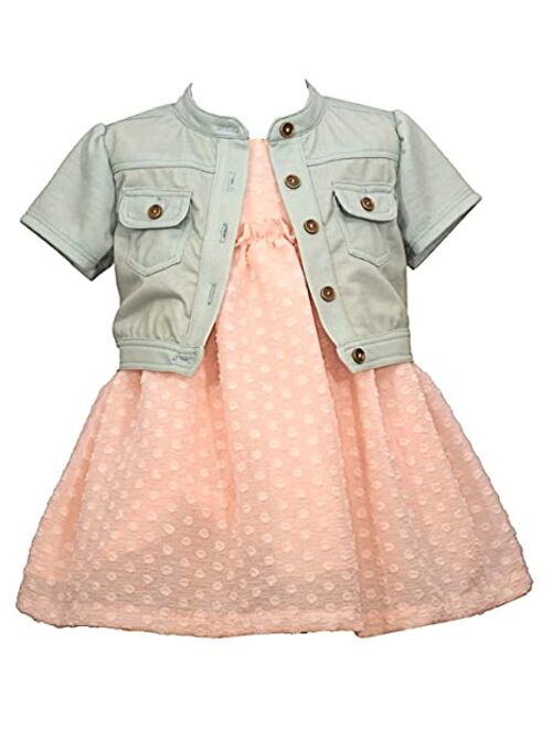 Bonnie Jean Girl's Easter Dress - Pink Bunny Dress for Toddler and Little Girls