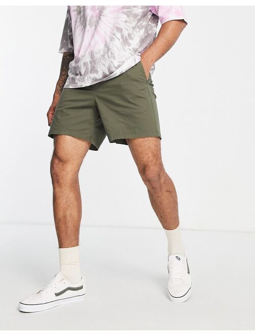 Vans shorts with drawstring in green