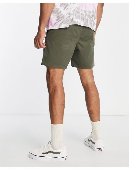 Vans shorts with drawstring in green