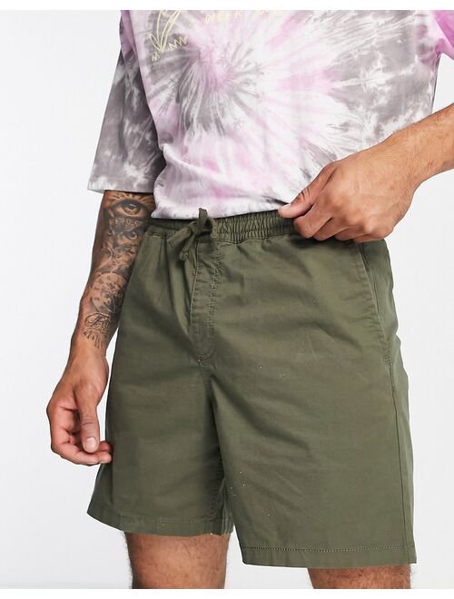 Vans shorts with drawstring in green