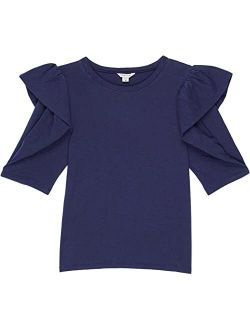 Envelope Puff Sleeve Top (Big Kids)