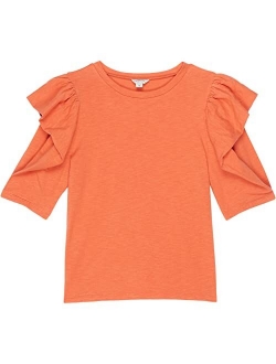 Envelope Puff Sleeve Top (Big Kids)