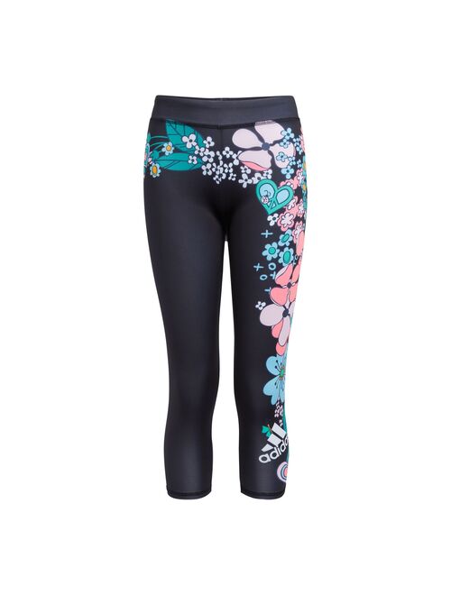 Girls 7-16 adidas Floral 7/8 Leggings